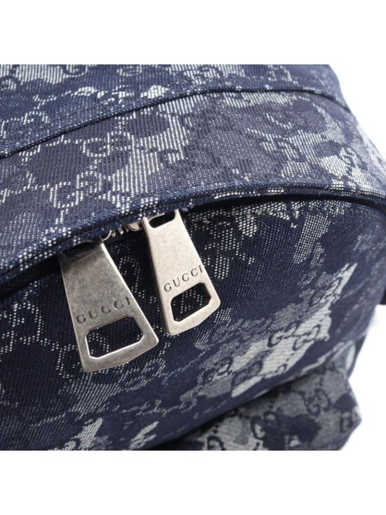 Gucci Backpack GG Denim Indigo Blue main image 8